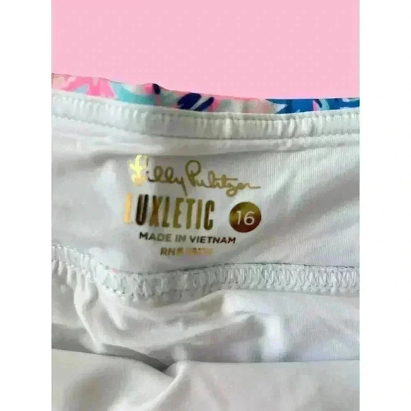 Lilly Pulitzer Frazer Short UPF50+ in Ravello Blue Perfect Match Sz 16 - Picture 5 of 5